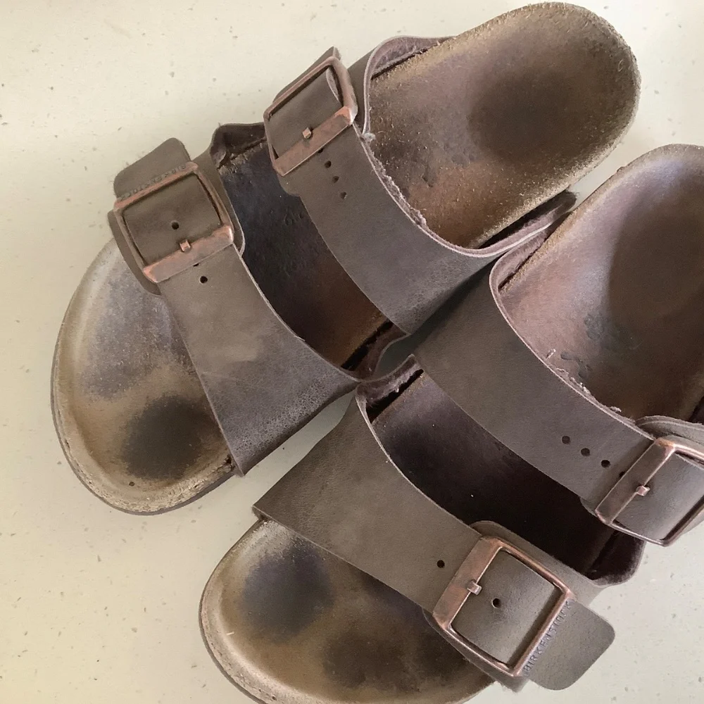 Birkenstock Arizona Double Buckle Sandals Brown EU 34 US 5 Womens - Picture 3 of 5
